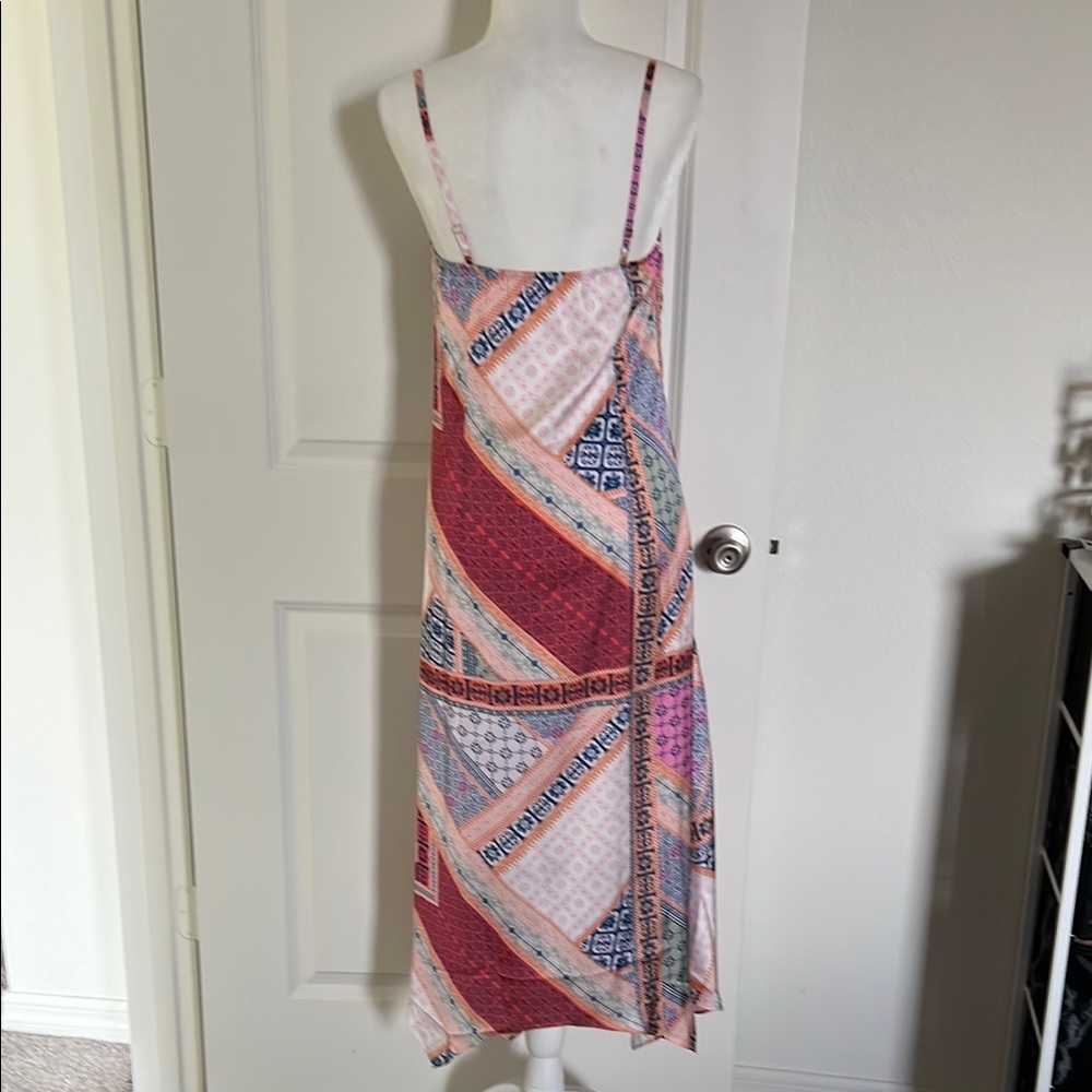 NWOT SHEIN Premium Patchwork Lace Asymmetrical Dress Small - Picture 8 of 12